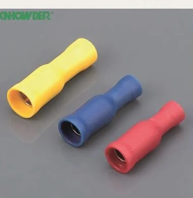 Conector tipo bala hembra — Terminales y conexiones